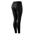 thumbnail image 3 of Frontwalk High Waisted Leggings for Women Yoga Workout Biker Athletic Pant Fitness Jogger Compression Tights with Pocket Black 3XL, 3 of 3