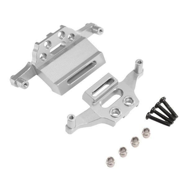 Soportes de montaje de amortiguador Estructura robusta Aleación de aluminio 1:20 Montajes de servo Reemplazo Plata