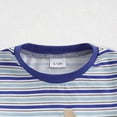 thumbnail image 4 of TOWED22 Baby Boy Summer Outfits 2 Pieces Crewneck Short Sleeve Tee Cartoon Graphic Casual Drawstring Shorts Clothes(Blue,2-3 Y), 4 of 6