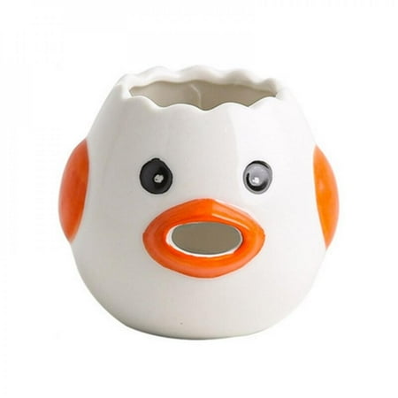 

Delivery On Time!!Kitchen Accessories Egg White Egg Yolk Separator Ceramic Safe Healthy Smooth Glaze Durable Cute Serrated Design Dropship