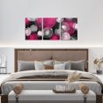 thumbnail image 4 of Hieng Kids Pink Gray Black Picture Wall Decor Geometric Stripes Canvas Wall Hieng for Living Room Abstract Lines Hieng Wall Painting Boys Girls Geometry Room Decor, 4 of 6