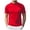Red, variant on GEWSEY Mens Mock Turtleneck Shirts Casual Premium Cotton Short Sleeve Shirt Basic Half Neck T-Shirts (Dark Blue, M)