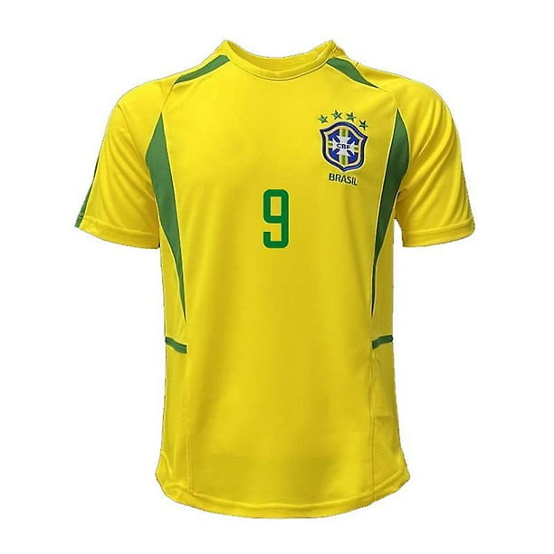 BRAZIL 2002 PRE MATCH HOME FOOTBALL SHIRT SOCCER SOCCER JERSEY NIKE sz L MEN