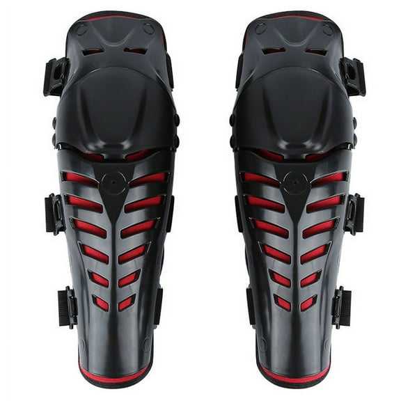 2pcs Motorcycle Knee Pads joelheira Mountain Bike Bicycles Outdoor Sports Motorcross Kneepad Moto Racing Protective Gear XNC (Red)