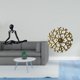 thumbnail image 2 of Escultura abstracta de pensador, figura de escritorio, decoración de pared de metal, escultura colgante, disco decorativo, adorno creativo con diseño, 2 of 8