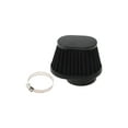 thumbnail image 1 of Filtro de aire de motor de flujo alto trapezoidal de 51 mm, filtro de admisión de aire frío de montaje en abrazadera con 1 abrazadera negro para automóvil, 1 of 6
