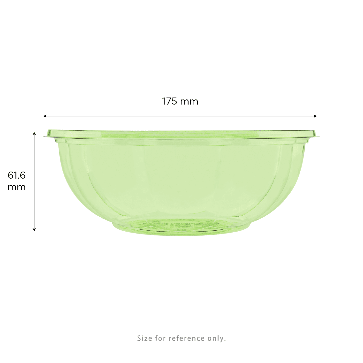 Karat Earth 24oz Salad Container, 175mm, Green - 300 pcs