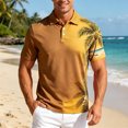 thumbnail image 2 of Mens Shirt Short Sleeve Button Down Business Clothes for Men,Yellow,S, 2 of 5