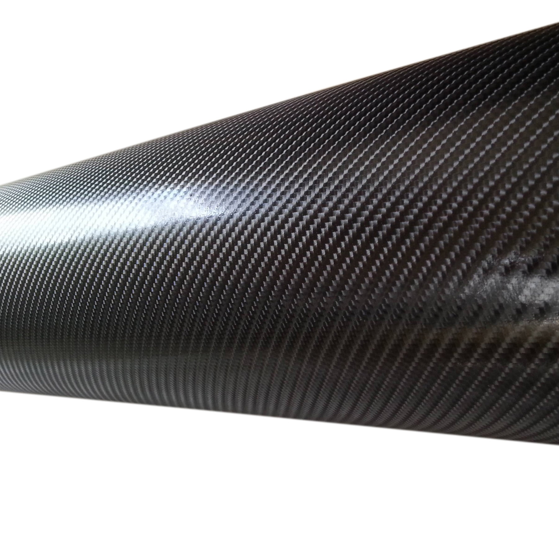 20 ft x 1 ft Gloss Black 4D Carbon Fiber Vinyl Wrap Bubble Air Free 240 x  12
