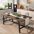 thumbnail image 1 of Modern Industrial Dining Table for 6-8 – Rectangular Wooden Table – Heavy-Duty Metal Legs – Rustic Design – Easy Assembly – Perfect for Kitchen, Dining Room, Apartment, 1 of 50