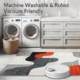 thumbnail image 5 of ODIKA 8'x10' Machine Washable Non-Slip Area Rug, Raven Kiss Vermilion Splash Grey Abstract High Traffic Rug, Gray, 104595, 5 of 7