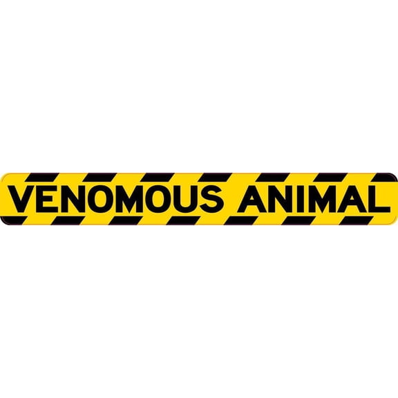 StickerTalk Venomous Animal Vinyl Sticker, 10 inches x 1.25 inch
