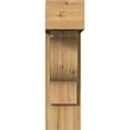 thumbnail image 2 of Ekena Millwork 8"W x 20"D x 28"H Funston Block Rough Sawn Bracket w/ Offset Brace, Western Red Cedar, 2 of 25
