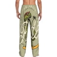 thumbnail image 3 of Picia Dinosaur Mens Soft Woven Cotton Elastic Waistband Sleep Pajama Pant Lounge Sleep Pant With Pockets And Drawstring-Small, 3 of 9
