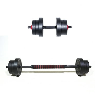 Athletic Works 40LB 5 in 1 Adjustable Dumbbell Set , Fitness Exercises for Home Gym, Black
