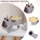 thumbnail image 2 of Arte De Bandeja De Mesa Bulldog Animal Figurilla Artesanal Resina Regalo de inauguración de la casa para amigos (Gris), 2 of 8