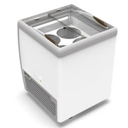 26 in. 4 Tub Ice Cream Dipping Cabinet Display Freezer with Sliding Glass Door, 6 cu. ft. KM-ICD-26SD.