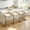 Beige 1006 4, variant on Lessmore Modern Velvet Swivel Bar Stool Set of 2 - Adjustable Height with Backrest, Gray, Gold Base
