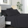 thumbnail image 5 of JML Twin Bed Sheet Set 4 Piece Black,Soft Microfiber Fade & Stain Resistant Sheet Set, 5 of 6