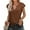#1 Coffee, variant on TEMOFON Women Tops Summer T-Shirts Short Sleeve Casual V Neck Tops Dressy Ruffle Sleeve Tunic Tops Cute Loose Ladies Tops Women Blouses Green XL