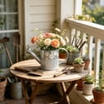 thumbnail image 2 of Metal Watering Can Planter, Farmhouse Flower Pot 8.26 in Iron Vase for Indoor Outdoor Garden, Kitchen, Patio and Table Decor, 2 of 6