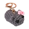 thumbnail image 2 of LLavero Muñeca Ganchillo Hámster Triste Animal Accesorios Divertidos para Bolso, 2 of 9
