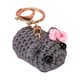 thumbnail image 2 of Llavero Hecho A Mano Hámster Triste Muñeca Tejida Ganchillo Animal Accesorios Divertidos para Bolso, 2 of 9