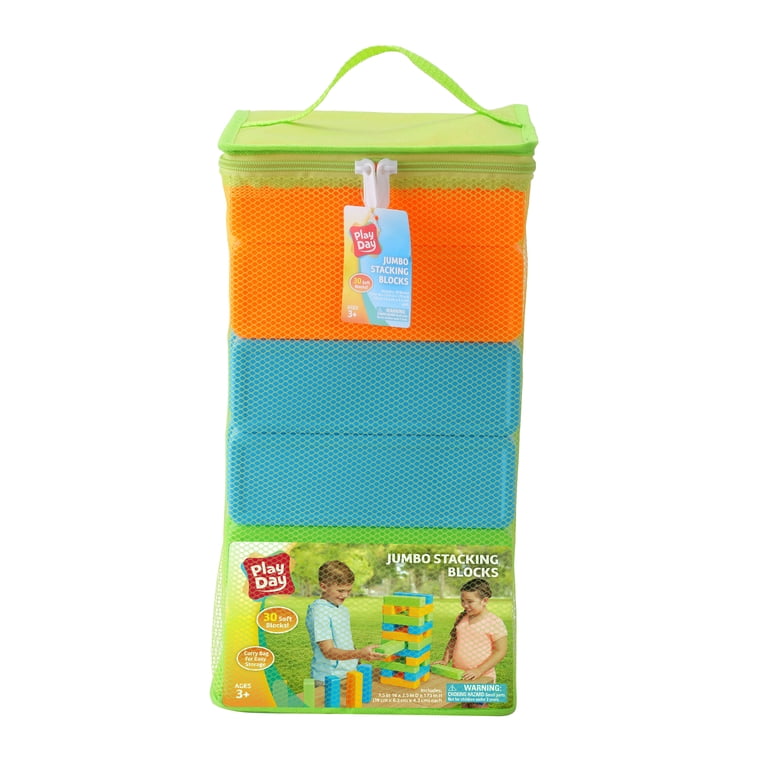 Play Day Jumbo Stacking Block Set, 30 Outdoor Blocks photo 2