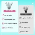 thumbnail image 4 of Lash Clusters AMZGIRL LASH, 280 unidades, 60 D, 14 mm, suaves y naturales, 4 of 5