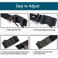 thumbnail image 3 of Mens Belts Web, Ratchet Belt for Men Casual, Double-sided Reversible Work Belt Breathable Fabric Waist Strap for Outdoors(Black and Green), 3 of 7