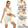 thumbnail image 2 of Workout Sets for Women,2 Piece YOGA Workout Set Sexy Two Piece Matching Crop Tank Top Set Outfits Women's Sportwear Tracksuit for Female, 2 of 5