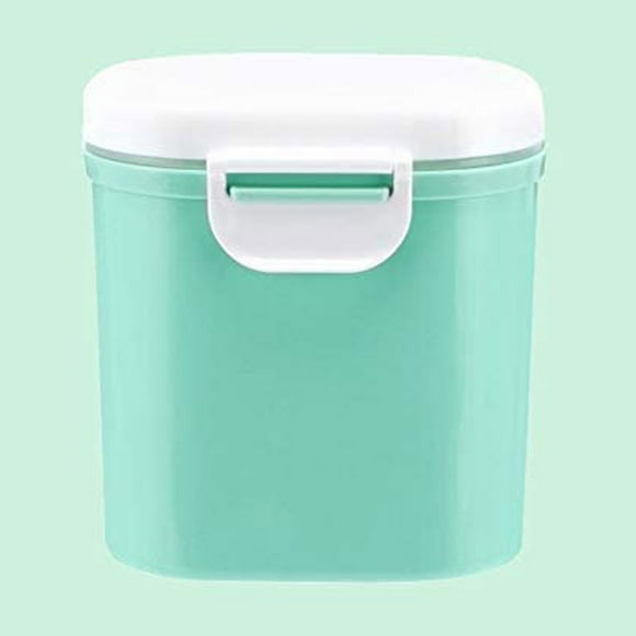 Fiudx Caja Multifuncional para Leche En Polvo, Contenedor Portátil, Diseño Hermético, Dispensador Preciso de Leche En Polvo, Ayuda para La Alimentación Del Bebé, Almacenamiento de Refrigerios y Alime