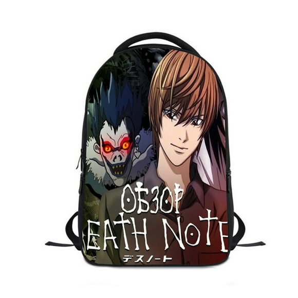 Mochila escolar Deaths Notes para niños con impresión 3D Oxford