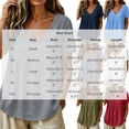 thumbnail image 2 of Ankola Womens Tops Casual V Neck Short Sleeve T Shirts Babydoll Loose Fit Peplum Tops, 2 of 7
