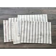 thumbnail image 4 of Fennco Styles Modern Striped Linen Blend Placemats 14" W x 20" L, Set of 4 - Grey Woven Table Mats for Home Décor, Dining Table, Banquets, Family Gathering and Special Events, 4 of 6