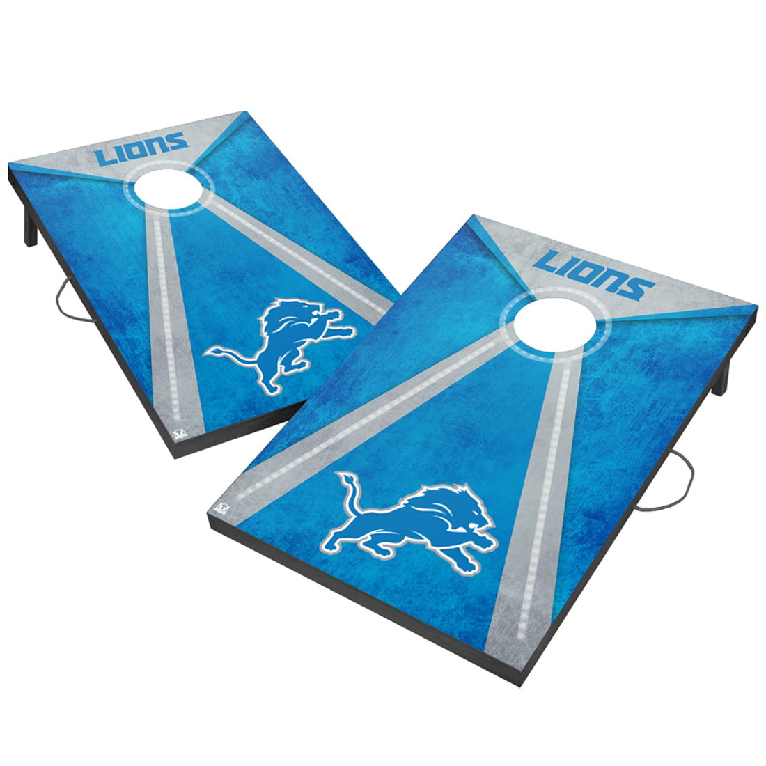 Detroit Lions Cornhole Board Decals 6 PC Set Kit SKY BLUE Vinyl Decal Kit 