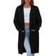 thumbnail image 1 of Suéter Cardigan PRETTYGARDEN Otoño para Mujer Negro Talla XL, 1 of 8