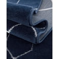 thumbnail image 6 of Marilyn Monroe Glam Collection Area Rug - Trellis (5' 3" x 8' Oval Navy Blue Silver/Silver), 6 of 10