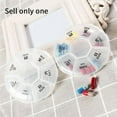 thumbnail image 6 of Round Portable Pill Box Medicine Planner Small Case, 6 of 6