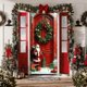 thumbnail image 1 of Uuiauoio Festive Christmas Door Cover with Design,Polyester Door Curtain for Holiday Home Decor, Seasonal Wall and Entryway Decoration for Parties and Family Gatherings,Festival Party Decoration, 1 of 6
