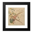 thumbnail image 2 of Kubo Shunman 20x22 Black Modern Framed Museum Art Print Titled - Pair of Chinese Pheasants and a Branch of Yamabuki&nbsp;Flowers (ca.&nbsp;1810), 2 of 5