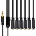 thumbnail image 4 of For 5port 35 Female Jack Headphone Cable Stereo For Pc Tv Mp3 Speaker, 4 of 5
