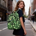 thumbnail image 3 of Uorisanigo Green Camo Dinosaur Teen Kids Backpack for Boys Large Capacity Schoolbag Elementary Middle School Bookbag Lightweight Daypack for Back to School, 3 of 7