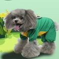thumbnail image 3 of Pet's Clothes In Rainy Days Pet's Four Foot Reflective Raincoat Frog Pattern Dog Poncho, 3 of 5