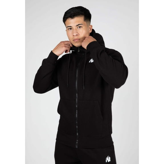 Kennewick Zipped Hoodie - Black