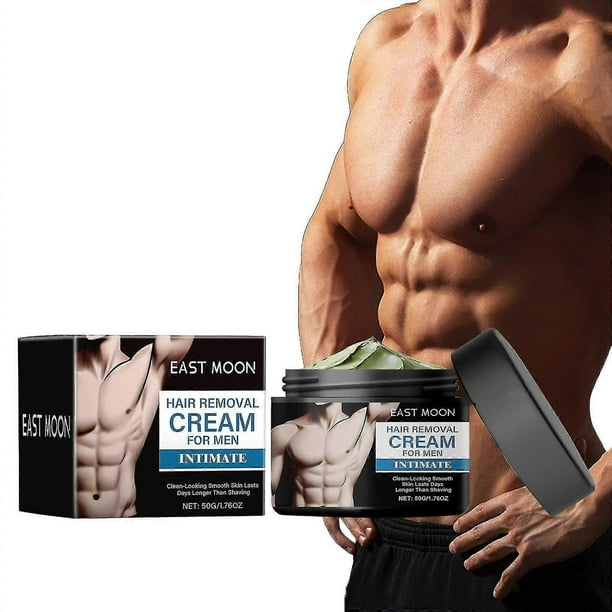 Hair Removal Cream For Men, Intimate/Private Hair Removal Cream for Men, Painless, Flawless, Soothing Depilatory for Unwanted Male Hair