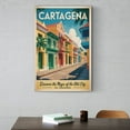 thumbnail image 6 of Cartagena Retro Travel Poster Vintage Colombia Tourism with Colonial Architecture & Sea Views Canvas Poster, 6 of 8