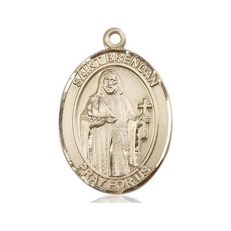 - St. Brendan The Navigator Patron Saint Medal in 14 KT Gold Filled