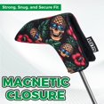 thumbnail image 3 of VIXYN Blade Putter Cover - Premium Golf Putter Headcover - Fleeced Lined Putter Head Covers - Protective Putter Covers Pineapple Skull, 3 of 4