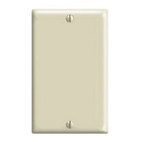 Leviton 1 gang Ivory Nylon Blank Wall Plate Cover 1 pk Pack of 25